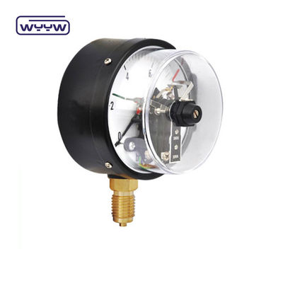 गुणवत्ता  63mm Electric Contact Pressure Gauge Bottom Connection No Oil Filled फैक्टरी