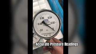 4" 100mm,-01~0Mpa क्रोम केस, वैक्यूम प्रेशर मीटर