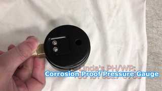 रेडियल दबाव नापने का यंत्र। हेलिकल बॉर्डन प्रकार बहुत उच्च दबाव के लिए उपयुक्त है