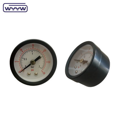 सामान्य Y-40Z0-10BAR PSI 40mm 1.5 &quot; अक्षीय काले स्टील पोर्टेबल दबाव गेज