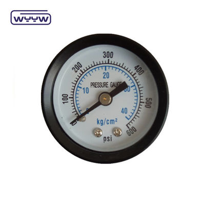 60MM 0-10 kgcm2 &amp; 150 psi काली स्टील के मामले पानी के दबाव के लिए सफेद डायल मैनोमीटर