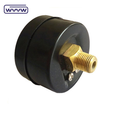 60MM 0-10 kgcm2 &amp; 150 psi काली स्टील के मामले पानी के दबाव के लिए सफेद डायल मैनोमीटर