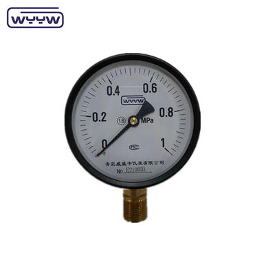 मूल्य WYYW कारखाना 1MPa 1.6MPa 100mm दबाव गेज M20X1.5 G1/2&quot; पानी मानोमीटर