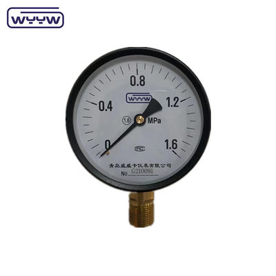 मूल्य WYYW कारखाना 1MPa 1.6MPa 100mm दबाव गेज M20X1.5 G1/2&quot; पानी मानोमीटर