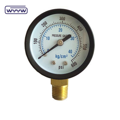 प्रतिस्पर्धी मूल्य के साथ उच्च गुणवत्ता CE EN837-1 पानी हवा 1psi (0 - 600 Psi) Npt 1/4 तेल पानी दबाव गेज