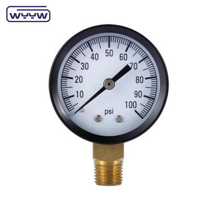 प्रतिस्पर्धी मूल्य के साथ उच्च गुणवत्ता CE EN837-1 पानी हवा 1psi (0 - 600 Psi) Npt 1/4 तेल पानी दबाव गेज
