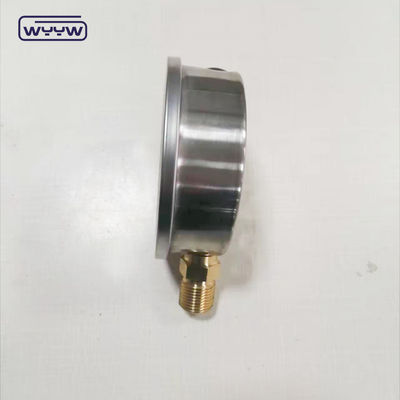 0-250psi तल तेल से भरा गंदगी पंप पीतल आंतरिक के साथ हाइड्रोलिक दबाव गेज