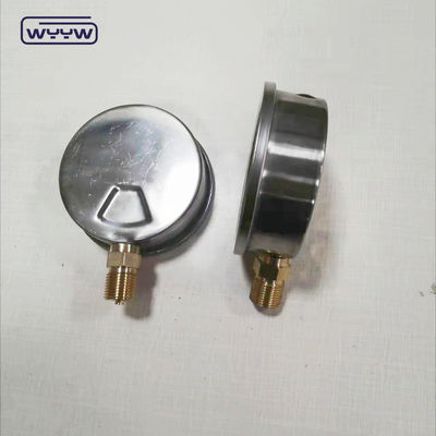 0-250psi तल तेल से भरा गंदगी पंप पीतल आंतरिक के साथ हाइड्रोलिक दबाव गेज