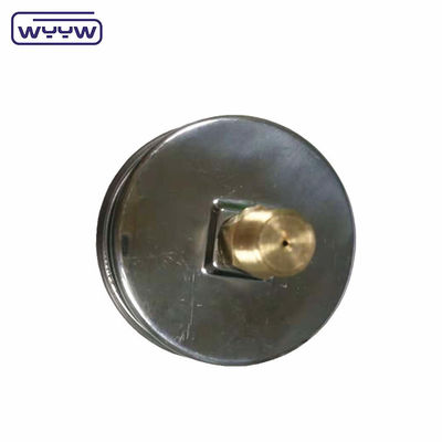 63mm EN837-1 हाइड्रोलिक पानी 0-10bar / psi अक्षीय प्रवेश तेल ग्लिसरीन भरा दबाव गेज 2.5 &quot;मानोमीटर