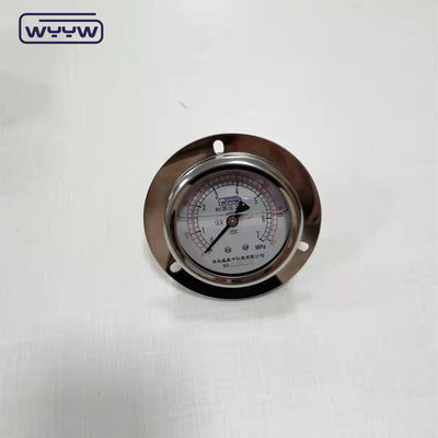 स्टेनलेस स्टील 63MM 10 बार 16 बार औद्योगिक फ्लैंज पैनल सिलिकॉन या ग्लिसरीन से भरा प्रेशर गेज