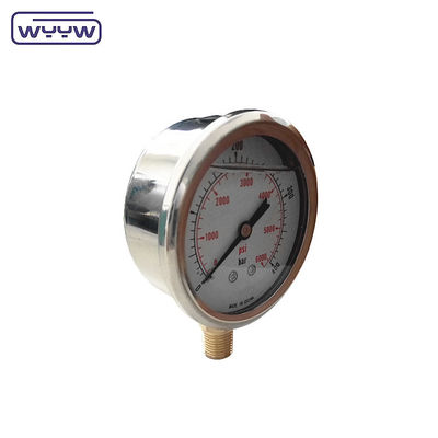 बिक्री के लिए नई आगमन भागों 0-400bar हाइड्रोलिक दबाव गेज परीक्षण 0-6000psi