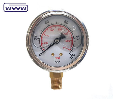 बिक्री के लिए नई आगमन भागों 0-400bar हाइड्रोलिक दबाव गेज परीक्षण 0-6000psi
