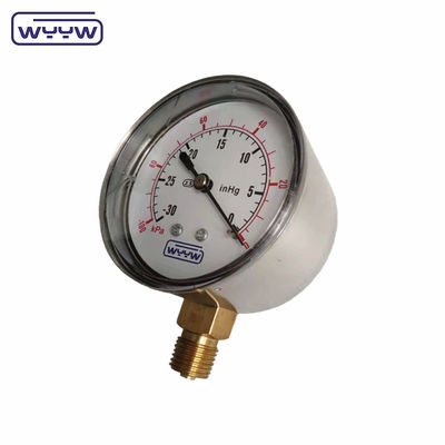 कम मानोमीटर ss 63mm inH2O wc mbar धूल के दबाव माप