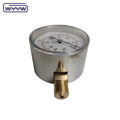 कम मानोमीटर ss 63mm inH2O wc mbar धूल के दबाव माप