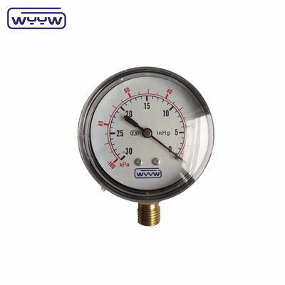 कम मानोमीटर ss 63mm inH2O wc mbar धूल के दबाव माप