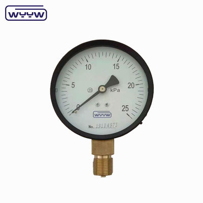 ब्लैक स्टील एलपीजी लो कैप्सूल प्रेशर गेज 2.5&quot; 63mm 0-5psi