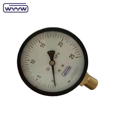 ब्लैक स्टील एलपीजी लो कैप्सूल प्रेशर गेज 2.5&quot; 63mm 0-5psi