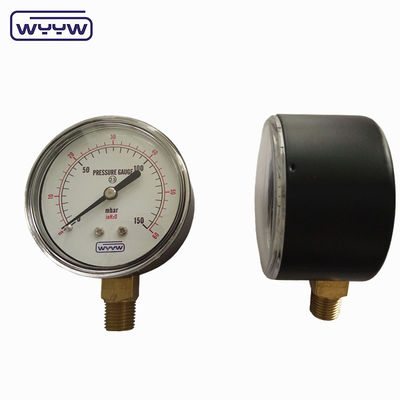 mbar inH2O निम्न दबाव वाले धनुष दबाव माप 2.5&quot;
