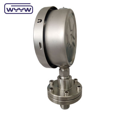 OEM ODM डायफ्राम प्रेशर गेज SS316 कोटेड PTFE हाई प्रेशर गेज