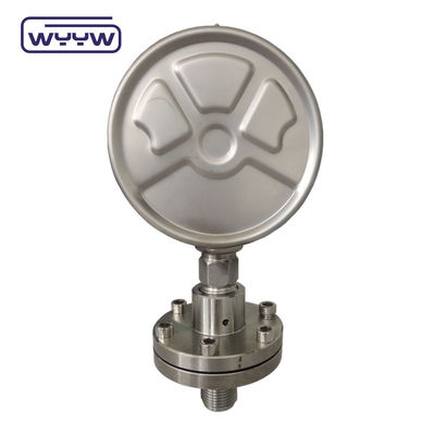 OEM ODM डायफ्राम प्रेशर गेज SS316 कोटेड PTFE हाई प्रेशर गेज