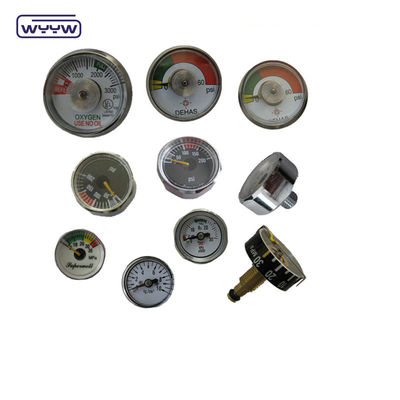 4000PSI 38mm ss केस स्प्रिंग ट्यून रबर कवर सिलेंडर दबाव गेज के साथ छोटे आकार