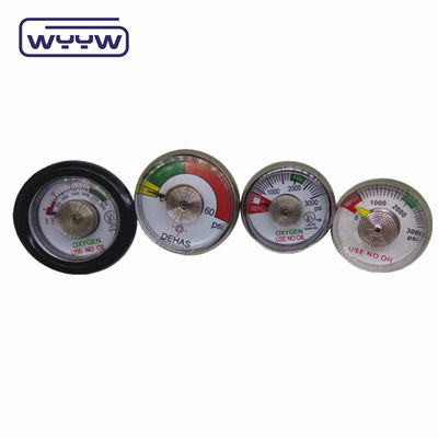 4000PSI 38mm ss केस स्प्रिंग ट्यून रबर कवर सिलेंडर दबाव गेज के साथ छोटे आकार