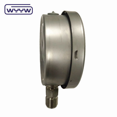 100mm 4 इंच kgf/cm2 psi डबल स्केल सभी स्टेनलेस स्टील तेल दबाव मैनोमीटर निर्माता चीन में
