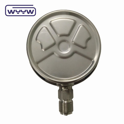 100mm 4 इंच kgf/cm2 psi डबल स्केल सभी स्टेनलेस स्टील तेल दबाव मैनोमीटर निर्माता चीन में