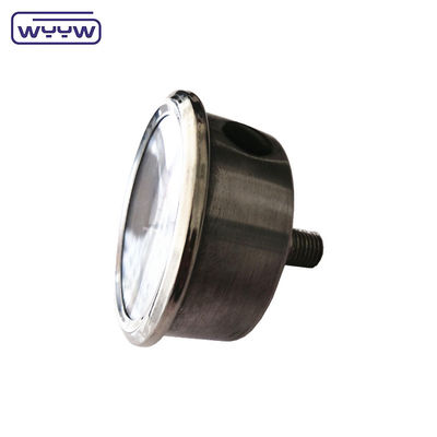 उच्च गुणवत्ता वाले अक्षीय मानोमीटर एमपीए/बार/किलो बैक कनेक्शन 60mm पूर्ण 304ss स्टेनलेस स्टील दबाव गेज