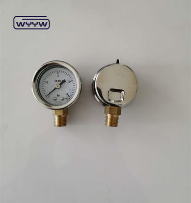 1.5&quot; 40 मिमी ग्लिसरीन से भरा प्रेशर गेज मानोमीटर 100kpa नीचे कनेक्शन