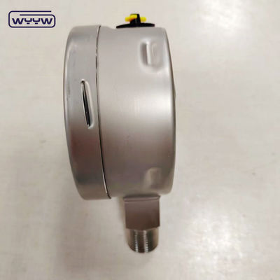 बायोनेट Ss304 केस ss316 धागा ग्लिसरीन भरा हुआ सुरक्षा ग्लास समायोजन सूचक के साथ दबाव माप