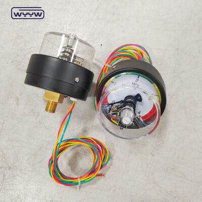 औद्योगिक अनुप्रयोगों के लिए बैक कनेक्शन और 4 एमपीए रेंज के साथ 63 मिमी इलेक्ट्रिक संपर्क दबाव गेज