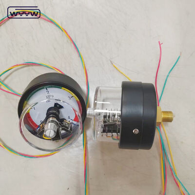 औद्योगिक अनुप्रयोगों के लिए बैक कनेक्शन और 4 एमपीए रेंज के साथ 63 मिमी इलेक्ट्रिक संपर्क दबाव गेज